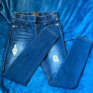 Justice kids sparkle rip leggings